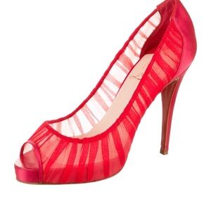 Christian Louboutin Peep-Toes Pumps. Size 8 /IT 38